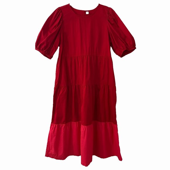 Tiered Cotton Dress - Picture 1 of 6